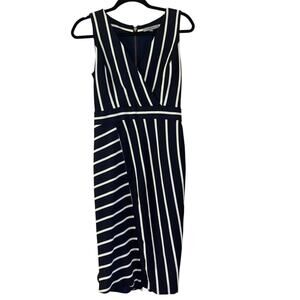 Classiques Entier Conservative Nautical Navy White Dress Women’s 2 Workwear